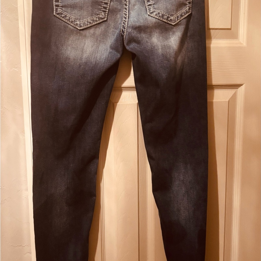 Miss Me Bootcut Jeans with Leopard Sequin Trim Size 28 - Picture 9 of 9